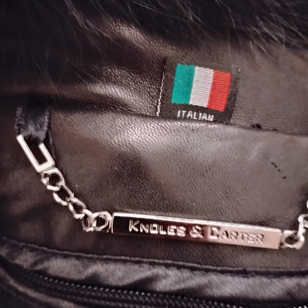Men's Black Leather Jacket - Picture 6 of 12